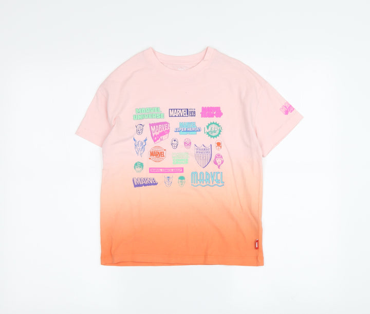 Marvel Pink Graphic T-Shirt for Girls 7-8 Years