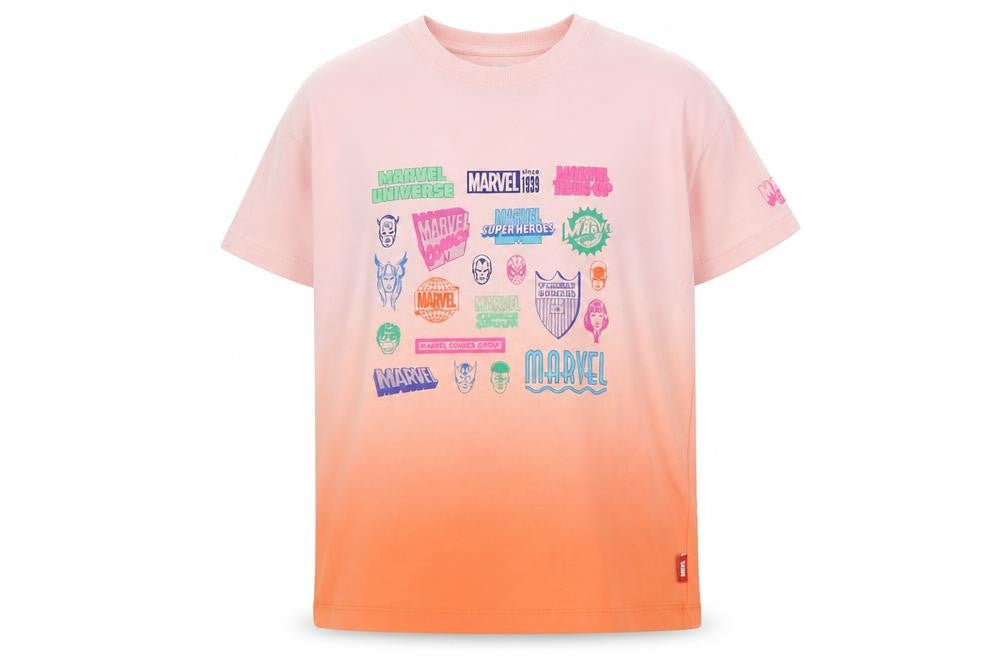 Marvel Pink Graphic T-Shirt for Girls 7-8 Years