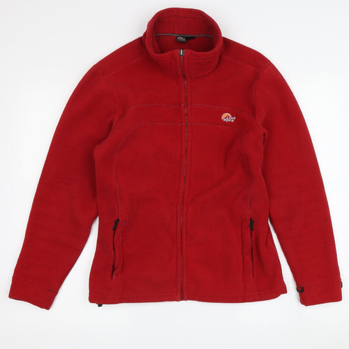 Lowe Alpine Women Red Fleece Jacket Size S Outdoor