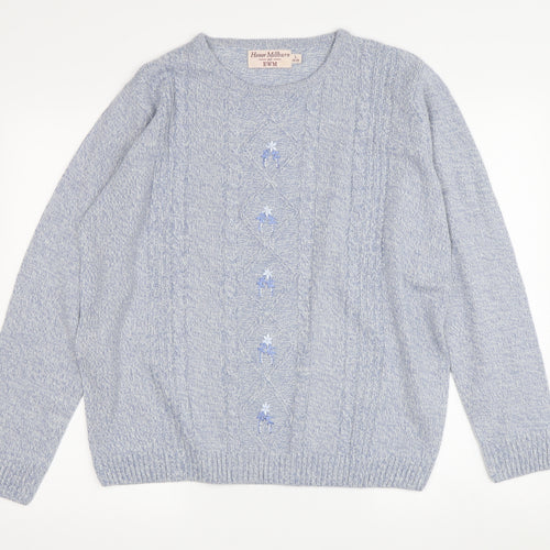 Honor Millburn Women's Blue Pullover Jumper Size L