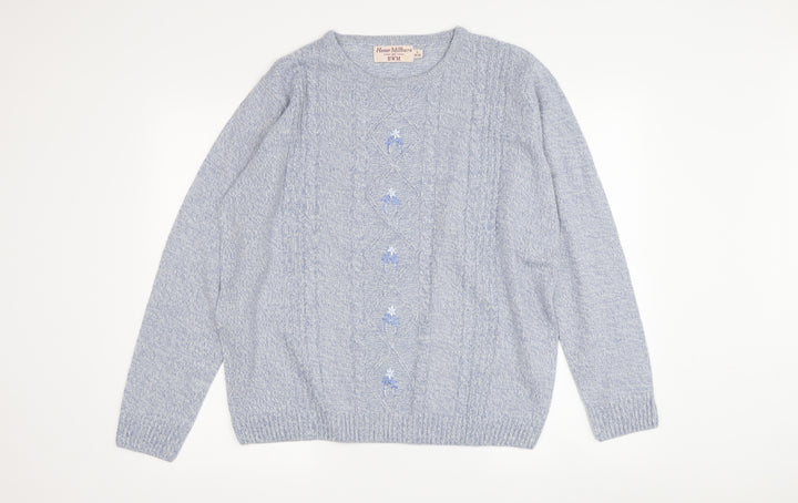 Honor Millburn Women's Blue Pullover Jumper Size L