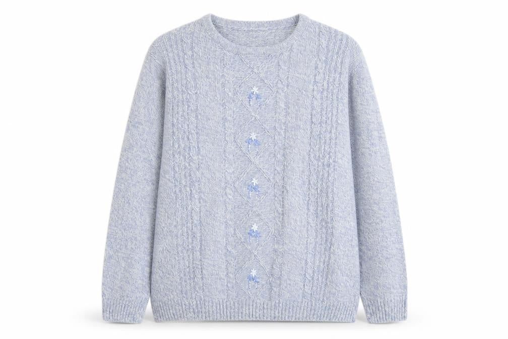 Front view of Honor Millburn Women's Blue jumper, size L