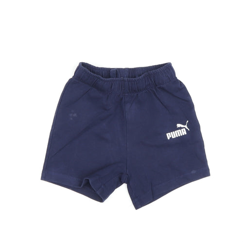 Puma Blue Baby Shorts, Unisex, 12-18m, Cotton, Play