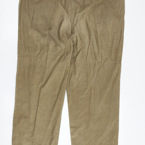 Austin Reed Men's Brown Corduroy Trousers, 34