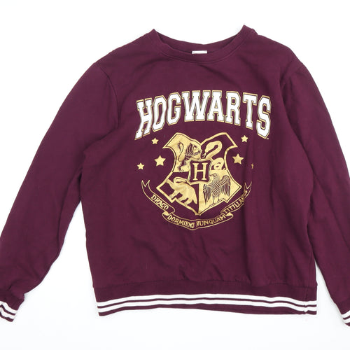 Harry Potter Unisex Kids Purple Hogwarts Sweatshirt 13-14 Years