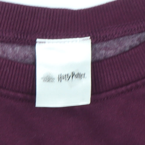 Harry Potter Unisex Kids Purple Hogwarts Sweatshirt 13-14 Years
