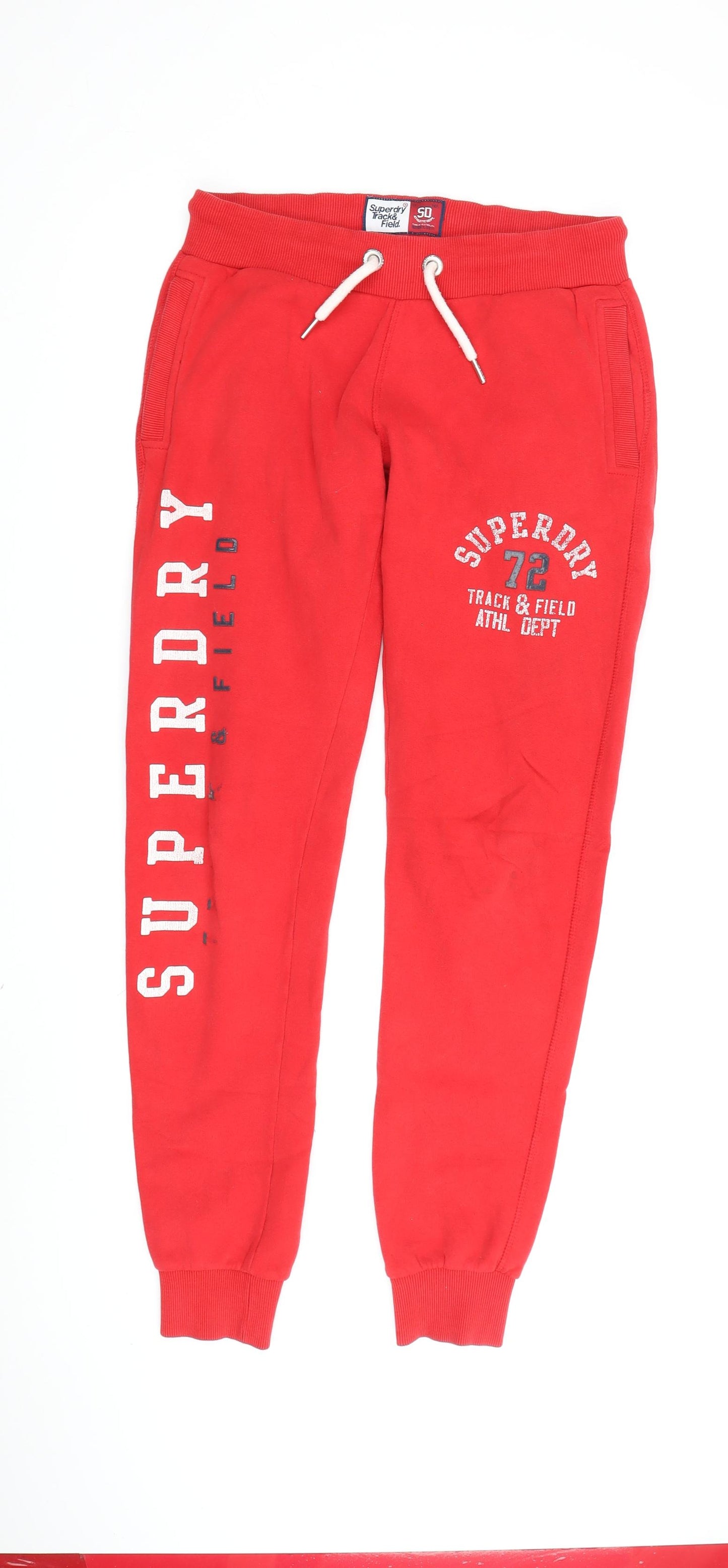 Superdry Women’s Red Jogger Trousers Size 10