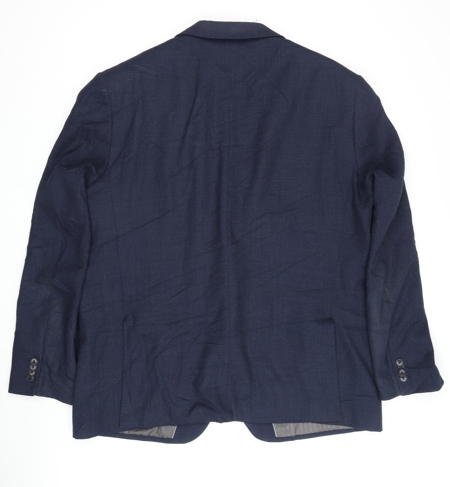 Jeff Banks Men's Blue Blazer, 48 Regular Fit, Classic Style