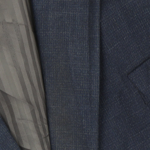 Jeff Banks Men's Blue Blazer, 48 Regular Fit, Classic Style