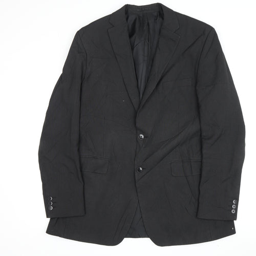Thomas Nash Men's Black Blazer 42 Long Jacket Elegant Formal