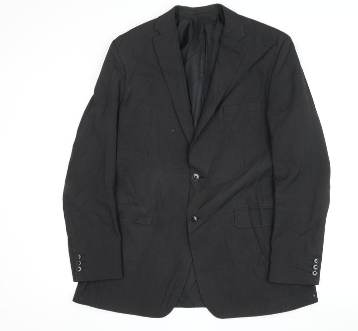 Thomas Nash Men's Black Blazer 42 Long Jacket Elegant Formal