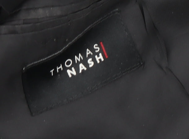 Thomas Nash Men's Black Blazer 42 Long Jacket Elegant Formal