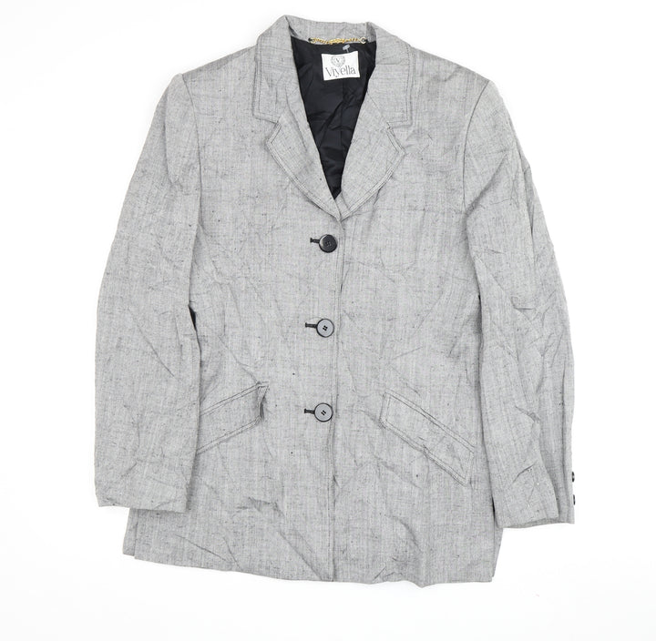 Viyella Women's Grey Blazer, Size 12, Business Attire