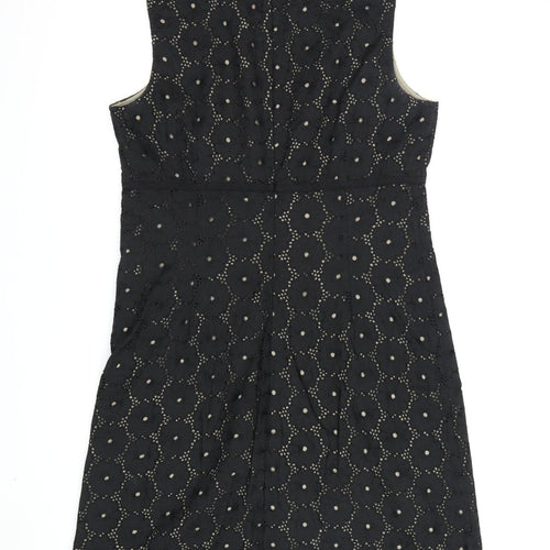 Laura Ashley Black Women's Sheath Dress, Size 12
