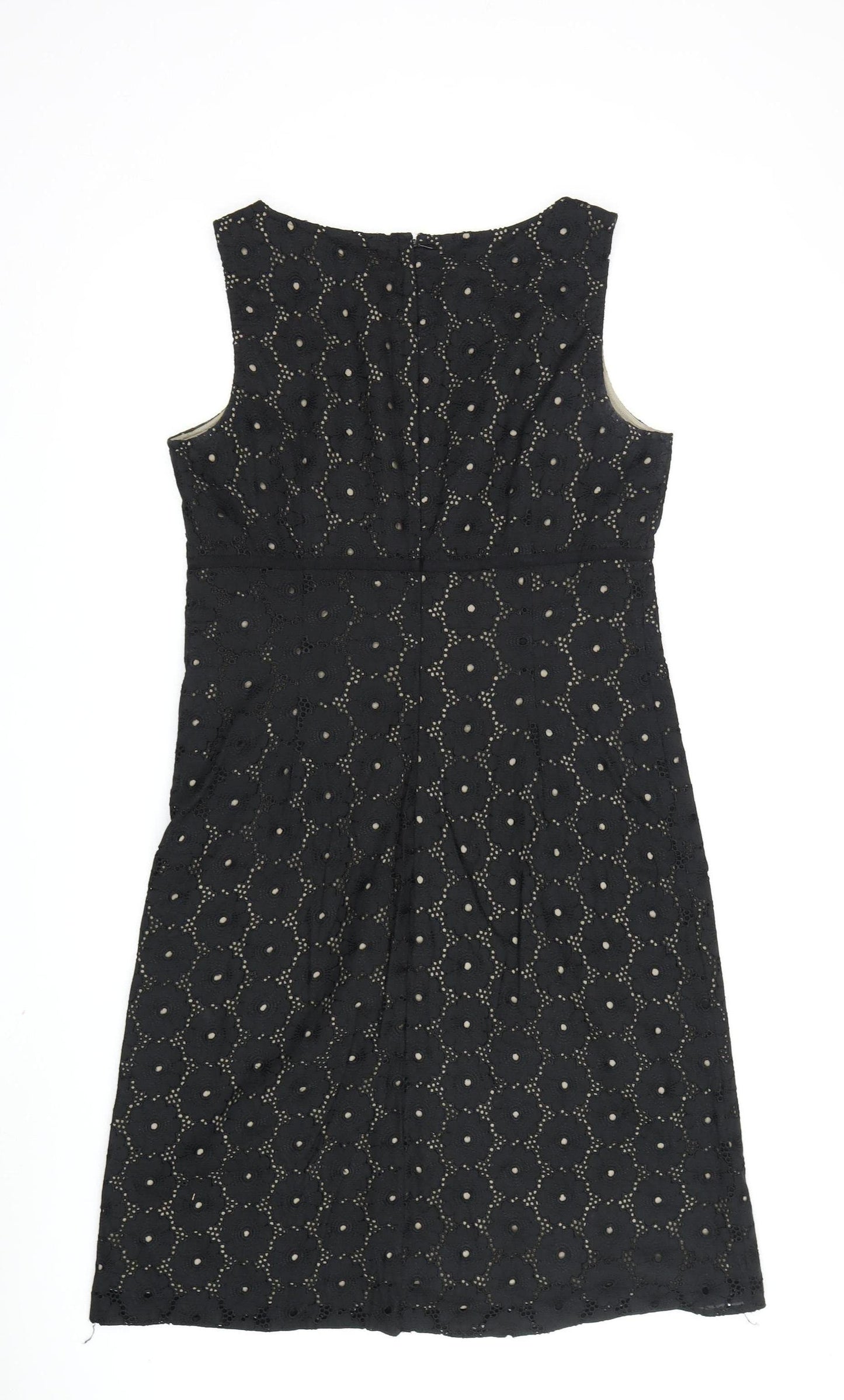 Laura Ashley Black Women's Sheath Dress, Size 12