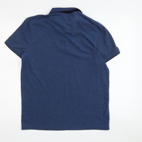 Jules Men's Blue Polo Shirt M Regular Solid Casual