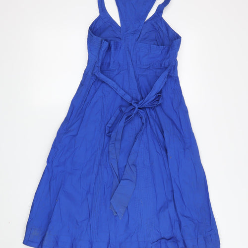 Ted Baker Blue A-Line Midi Dress, Size 2, Women's Occasion Wear
