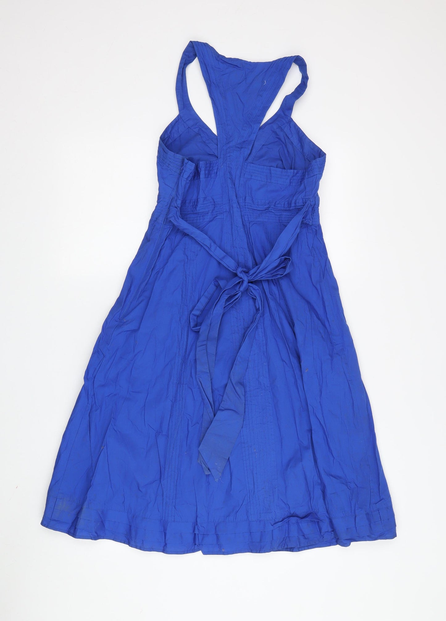 Ted Baker Blue A-Line Midi Dress, Size 2, Women's Occasion Wear