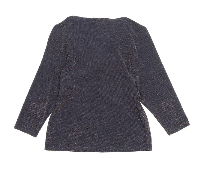 Laura Ashley Women’s Blue Cowl Neck Blouse Size 12