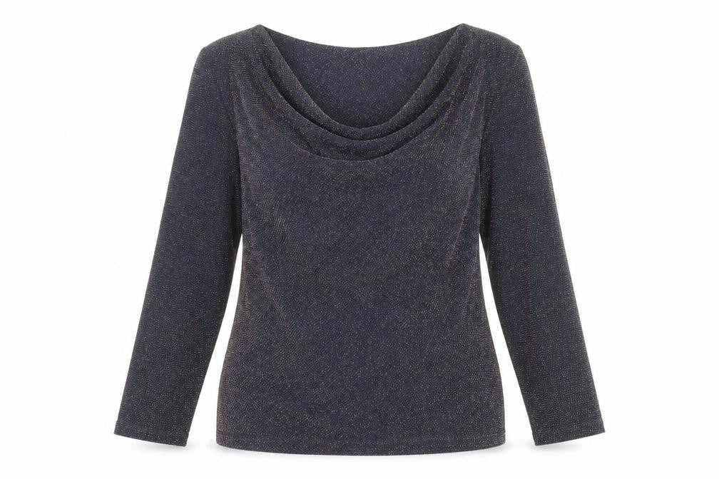 Laura Ashley Women’s Blue Cowl Neck Blouse Size 12