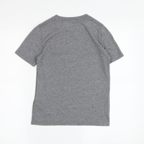 Abercrombie Kids Boys Grey Graphic T-Shirt 7-8 Years