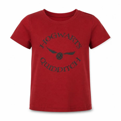 Harry Potter Boys Red T-Shirt 3-4 Years Quidditch Graphic