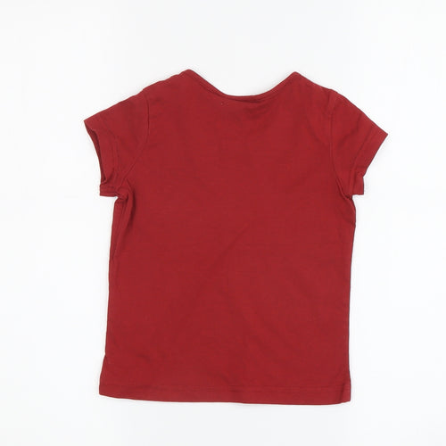 Harry Potter Boys Red T-Shirt 3-4 Years Quidditch Graphic