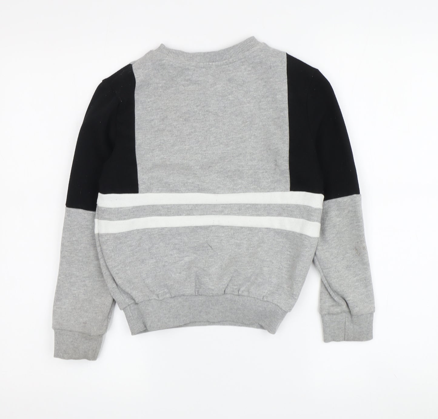 McKenzie Boys Grey and Black Pullover Sweatshirt 8 Years
