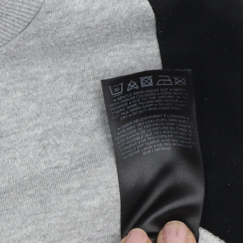McKenzie Boys Grey and Black Pullover Sweatshirt 8 Years
