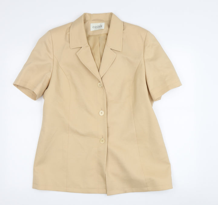 Eastex Beige Women's Jacket Size 12 Classic Formal
