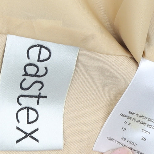 Eastex Beige Women's Jacket Size 12 Classic Formal