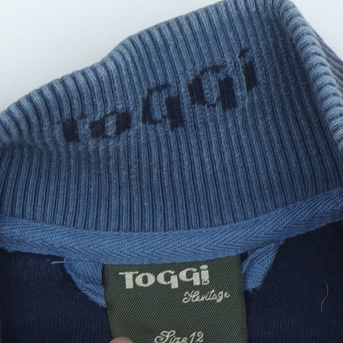 Toggi Women's Blue Cotton Jacket, Size 12, Casual Style