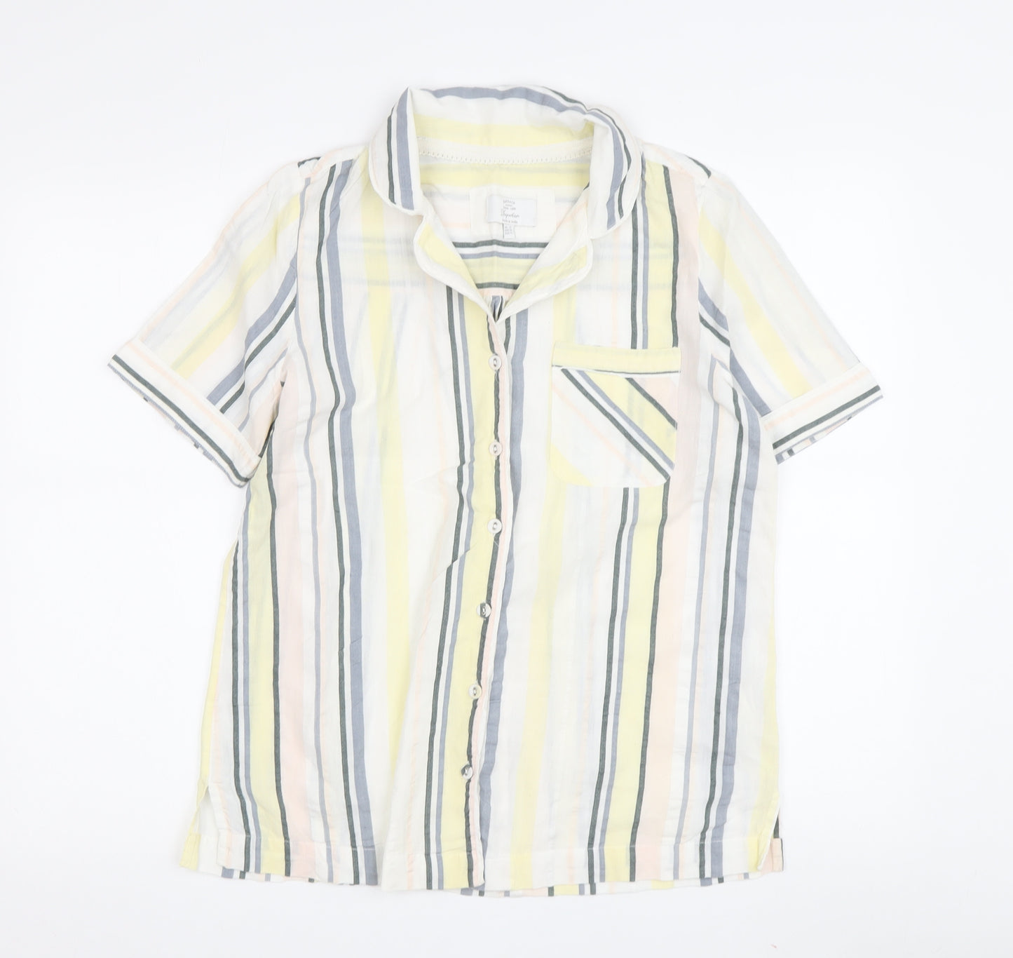 FatFace Women's Multicoloured Striped Nightshirt UK 8
