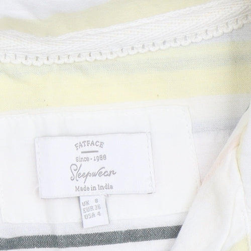 FatFace Women's Multicoloured Striped Nightshirt UK 8