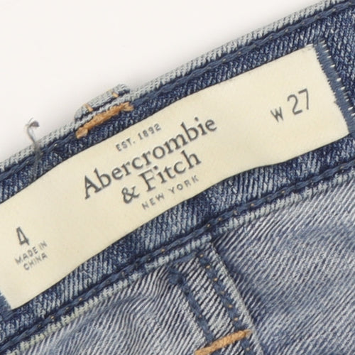 Abercrombie & Fitch Women's Blue Skinny Jeans - Size 4