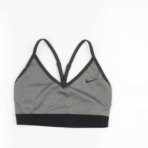 Nike Girls Grey Tank Top - S, Grey, Athletic V-Neck