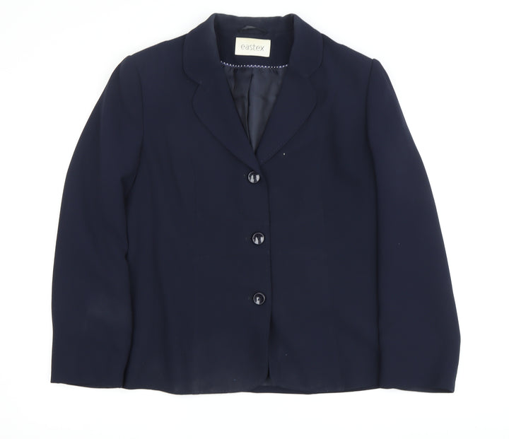 Eastex Women's Blue Blazer Size 14 Classic Business