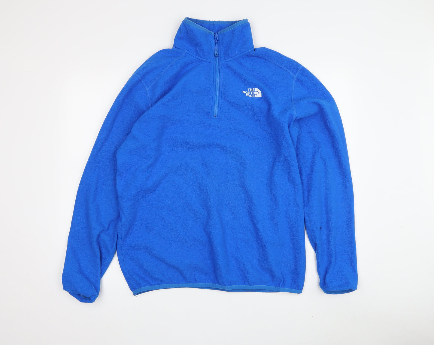 The North Face Men's Blue Fleece 1/4 Zip Sweatshirt M