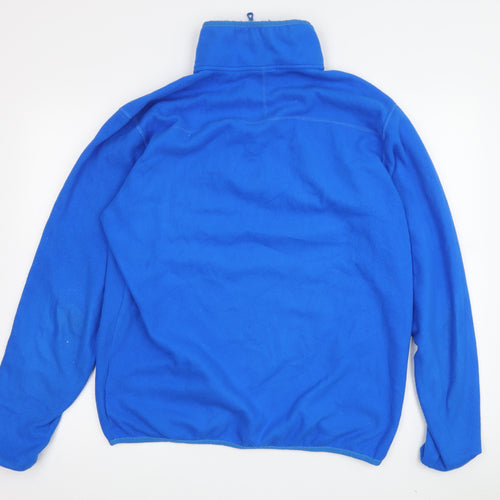 The North Face Men's Blue Fleece 1/4 Zip Sweatshirt M