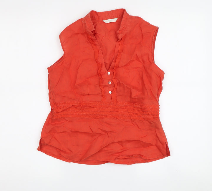 Marks and Spencer Women's Red Tunic Blouse Size 12