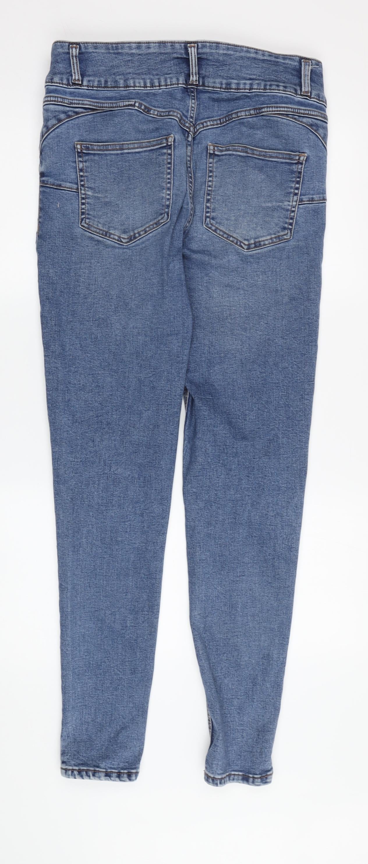New Look Women's Blue Skinny Jeans Size 14