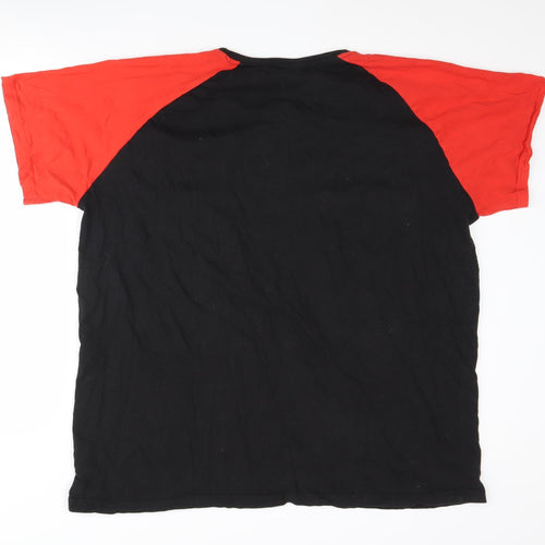 Marvel Spider-Man Men's 2XL Pyjama Top Black/Red