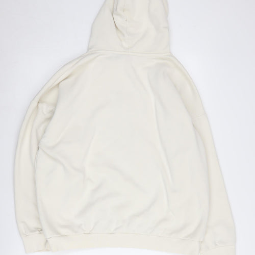 River Island Women’s Ivory Logo Hoodie, Size 3, Pullover