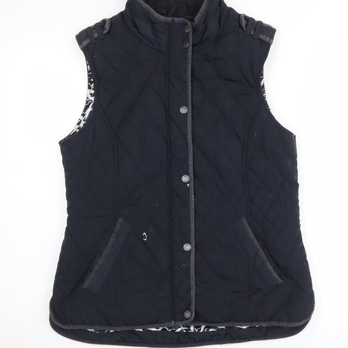 Crew Clothing Co. Women's Black Quilted Waistcoat Size 12