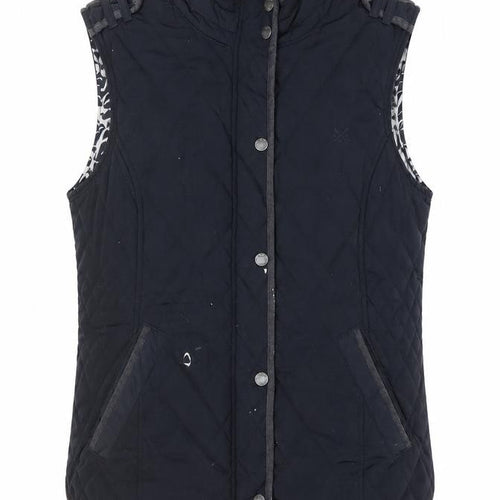 Crew Clothing Co. Women's Black Quilted Waistcoat Size 12