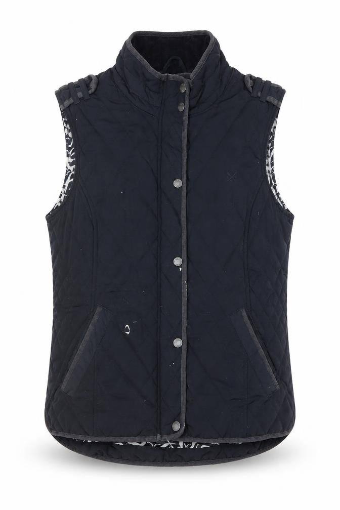 Crew Clothing Co. Women's Black Quilted Waistcoat Size 12