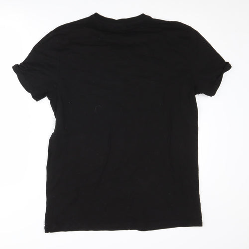 Nirvana Men's Black Cotton Music T-Shirt Size L