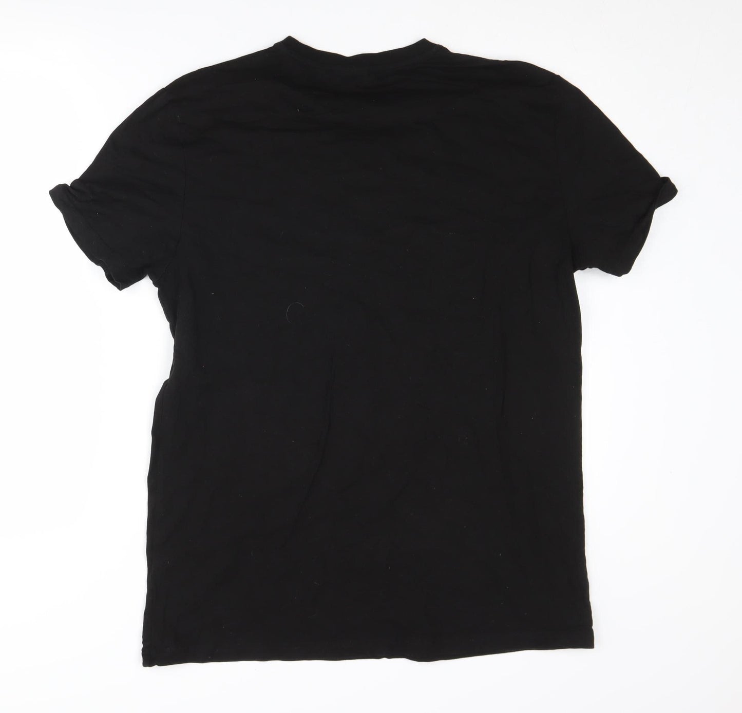 Nirvana Men's Black Cotton Music T-Shirt Size L