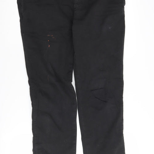Spoke Men's Black Chino Trousers Size 33 Regular