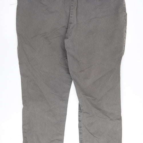 Marks and Spencer Men's Grey Slim Chino Trousers